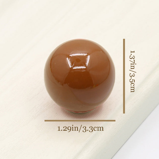 colorful ceramic handles brown