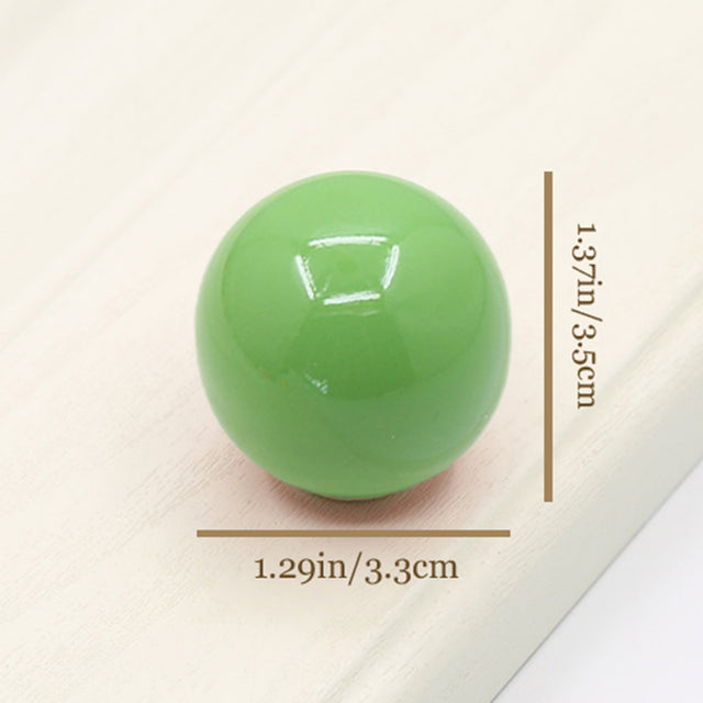 colorful ceramic handles green