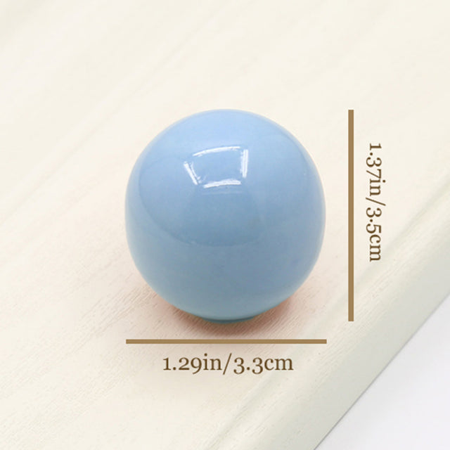 colorful ceramic handles light blue