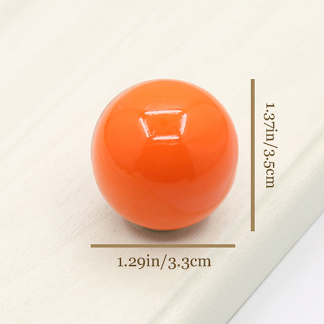 colorful ceramic handles orange