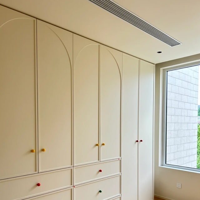 colorful ceramic handles scene