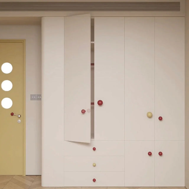 colorful ceramic handles scene