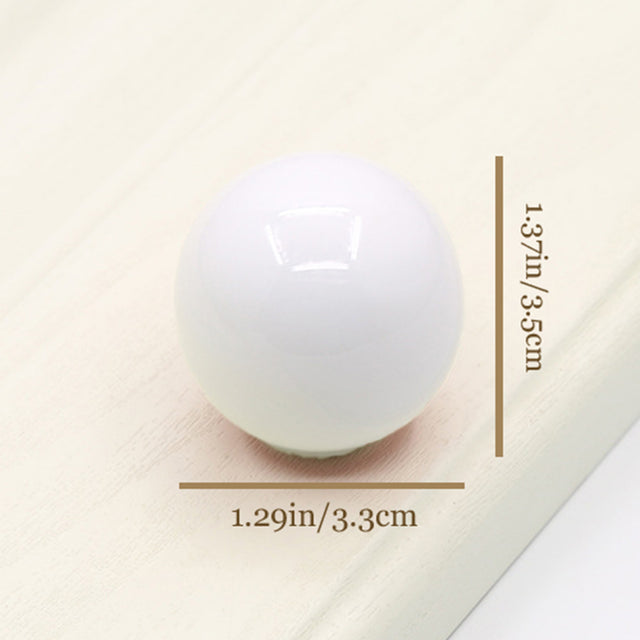 colorful ceramic handles white