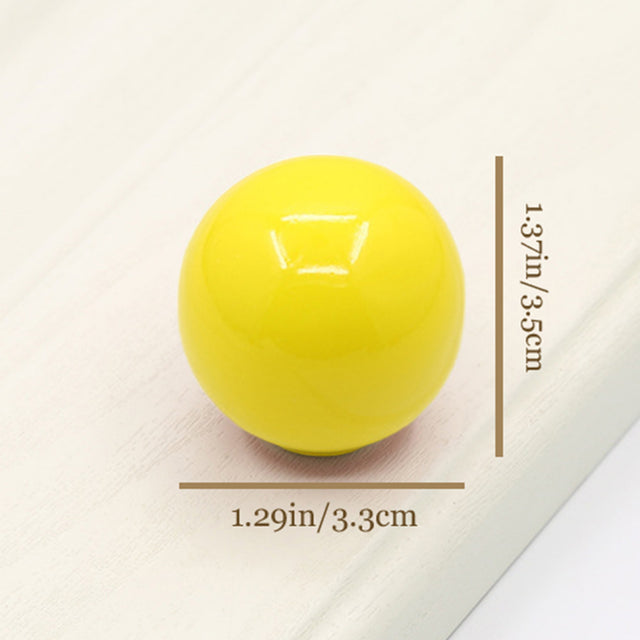 colorful ceramic handles yellow