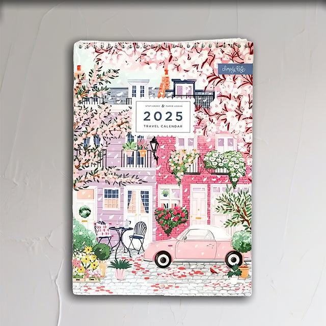 colorful travel calender 2025