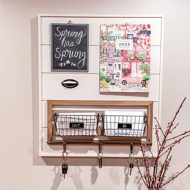 colorful travel calender 2025 on the hanging board