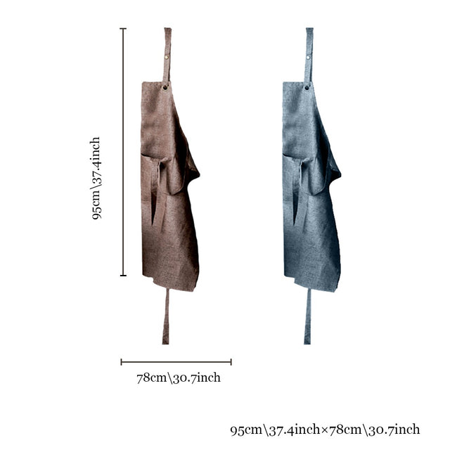 cotton linen waterproof apron size chart