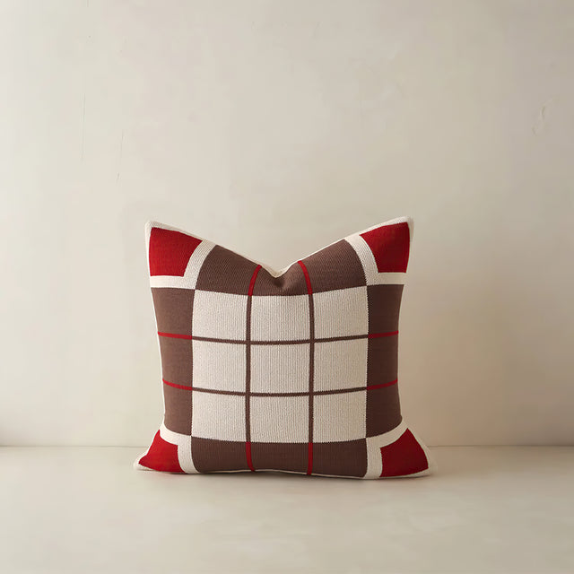 cozy festive square pillow cover