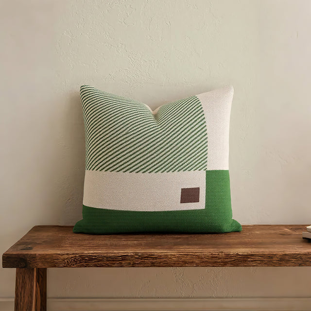 cozy festive square pillow cover
