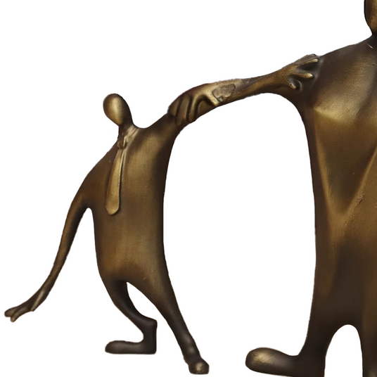 creative alloy father son decorative ornament details