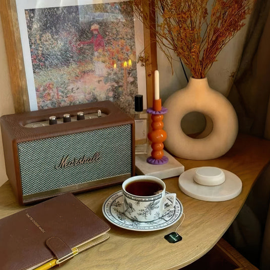 creative art glass candle holder with handles