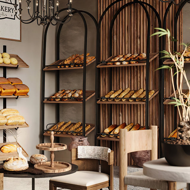 creative european style wooden decorative tray on table