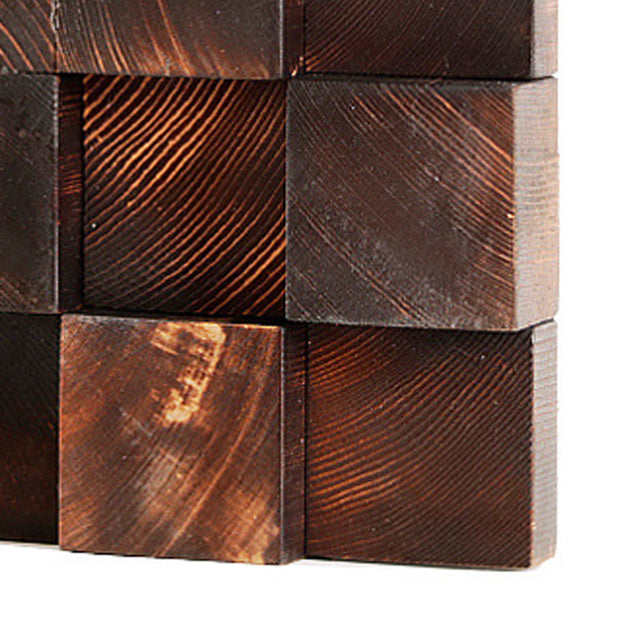 creative pine wood wall clock details