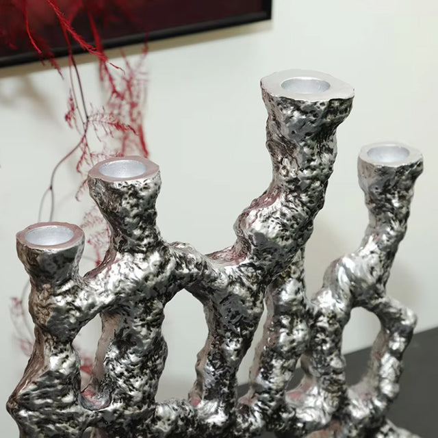 creative resin tree root shaped candle holder details