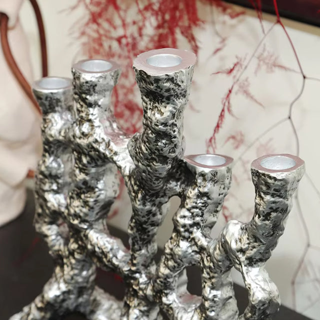 creative resin tree root shaped candle holder details