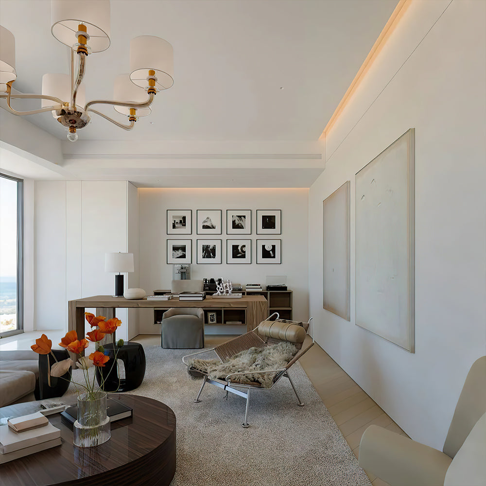 creative resin tree root shaped candle holder in the living room