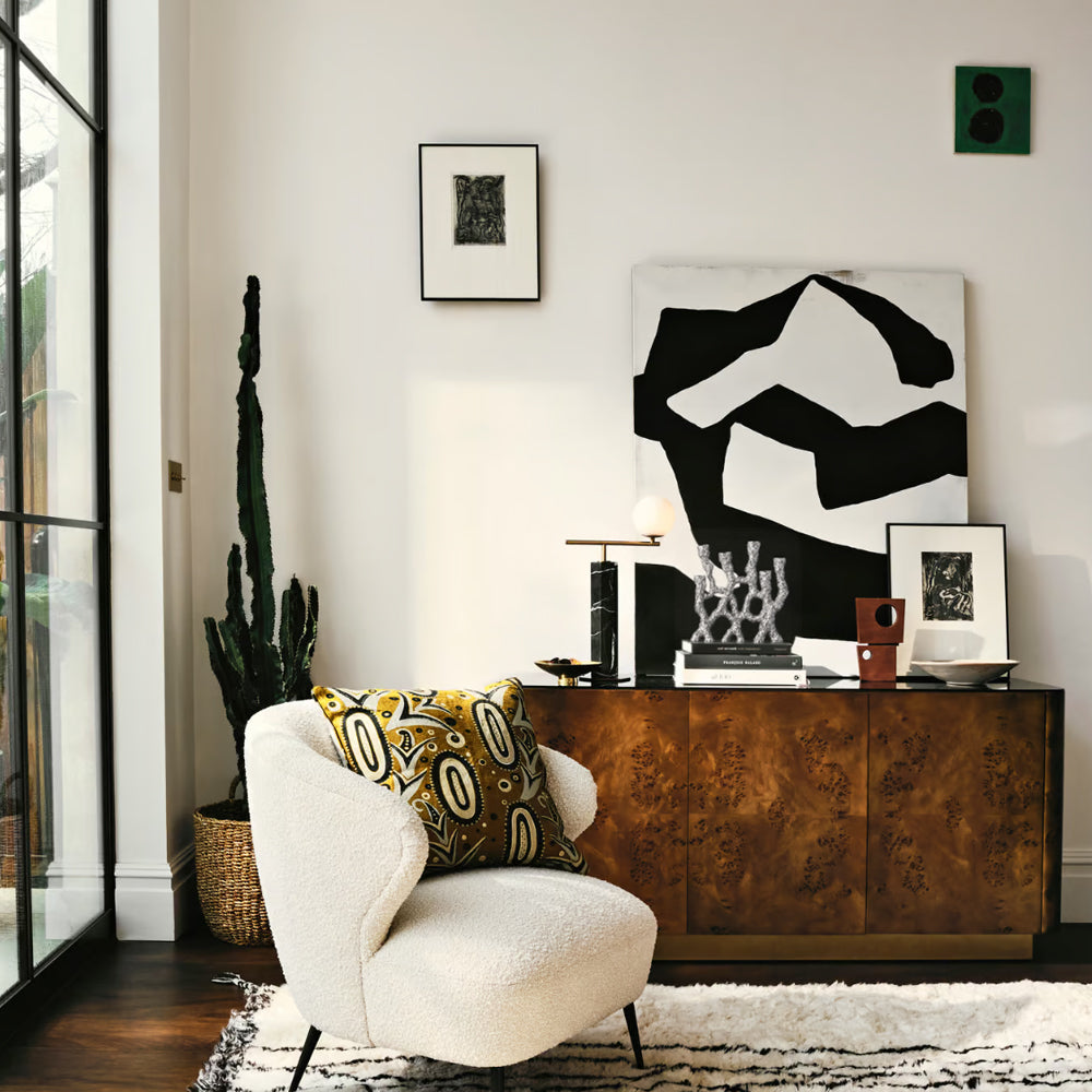 creative resin tree root shaped candle holder in the living room