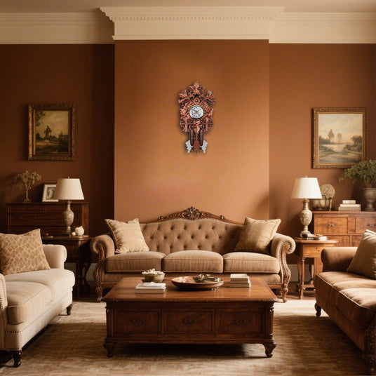 cuckoo wall clock in the living room