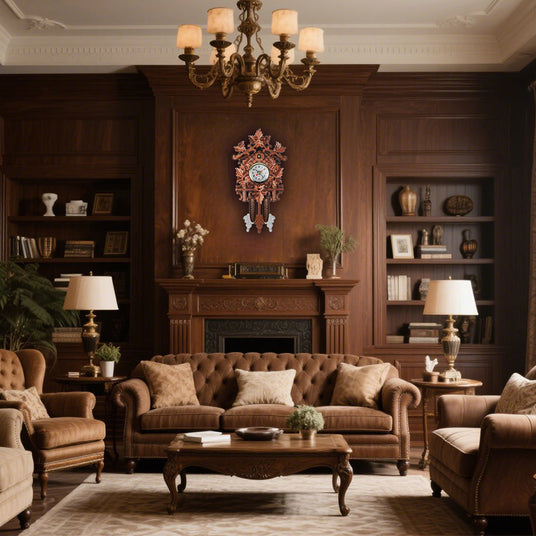 cuckoo wall clock in the living room