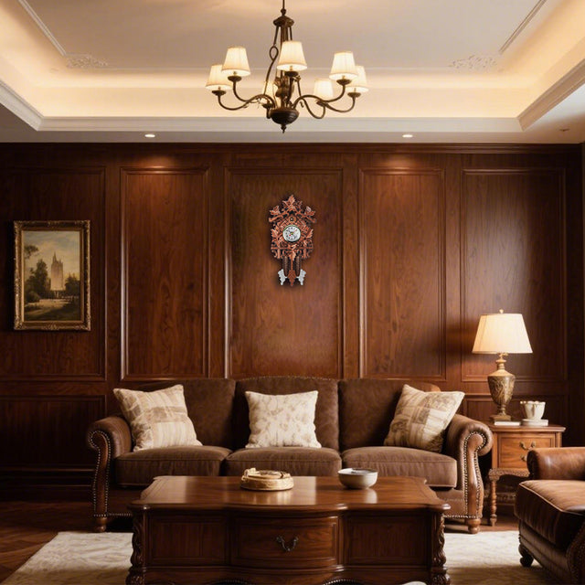 cuckoo wall clock in the living room