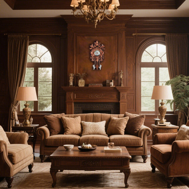 cuckoo wall clock in the living room