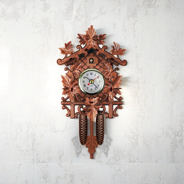 cuckoo wall clock on the wall