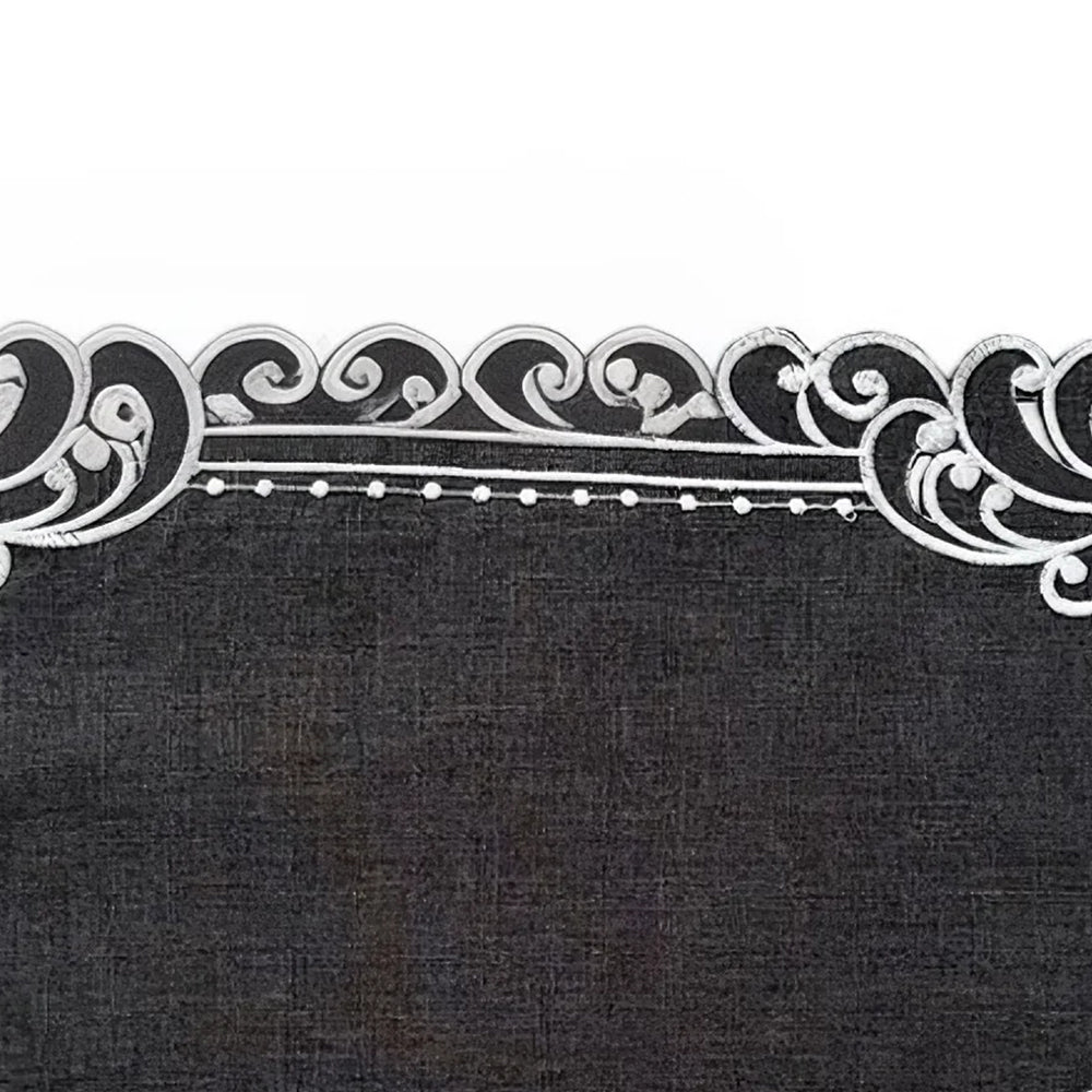 dark grey polyester placemats details