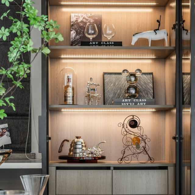 decor wine rack in shelf