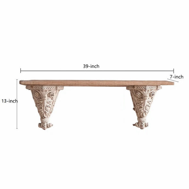 decorative floating shelf size chart