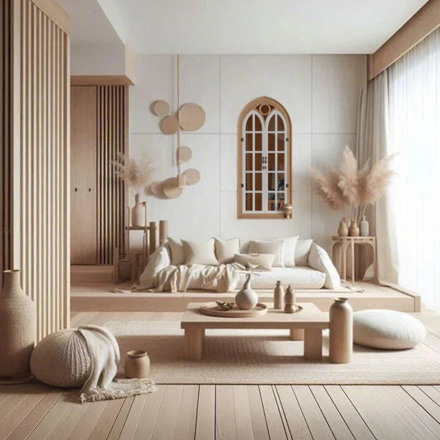 decorative mirror on the wall