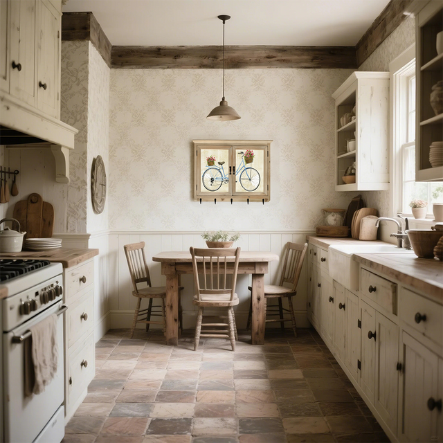 decorative painting for electric meter box in the kitchen