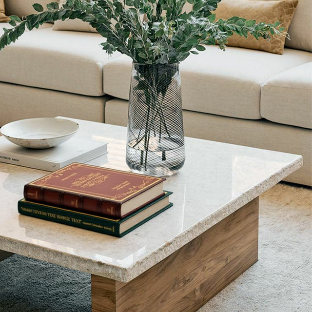 decorative storage box set on the coffee table