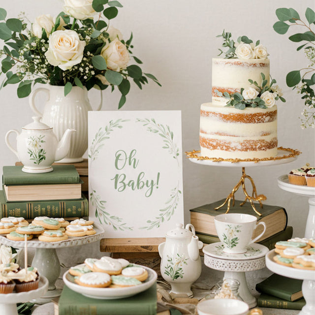 detachable plum blossom iron stand ceramic tray serve the cake