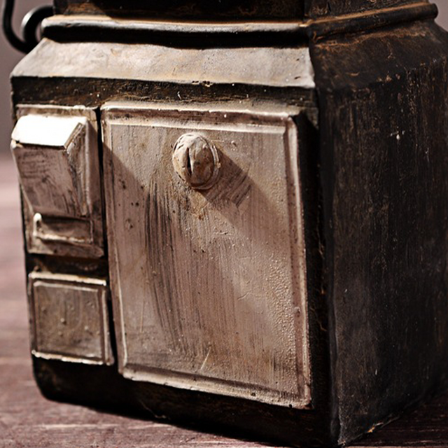 distressed resin decorative desk phone details