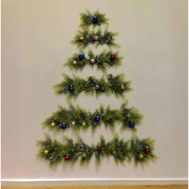 diy christmas wall tree