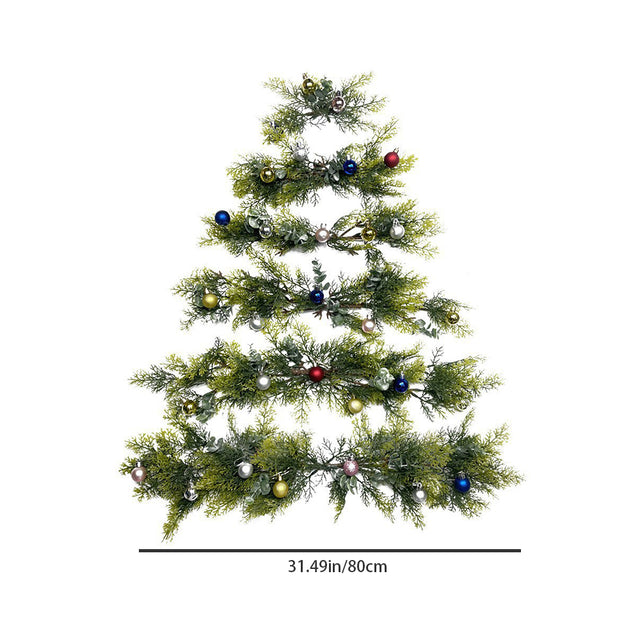 diy christmas wall tree size chart