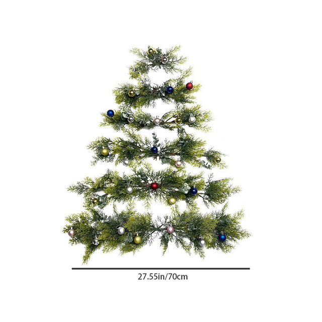 diy christmas wall tree size chart