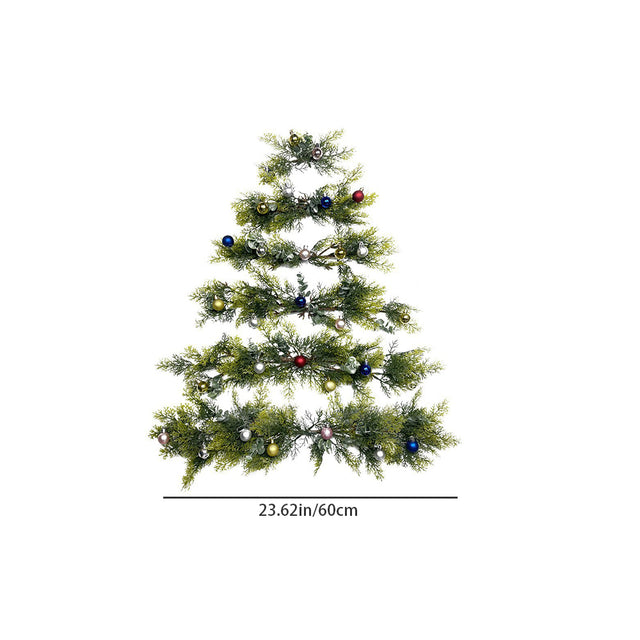 diy christmas wall tree size chart