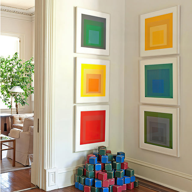 dopamine style gallery wall set canvas artwork