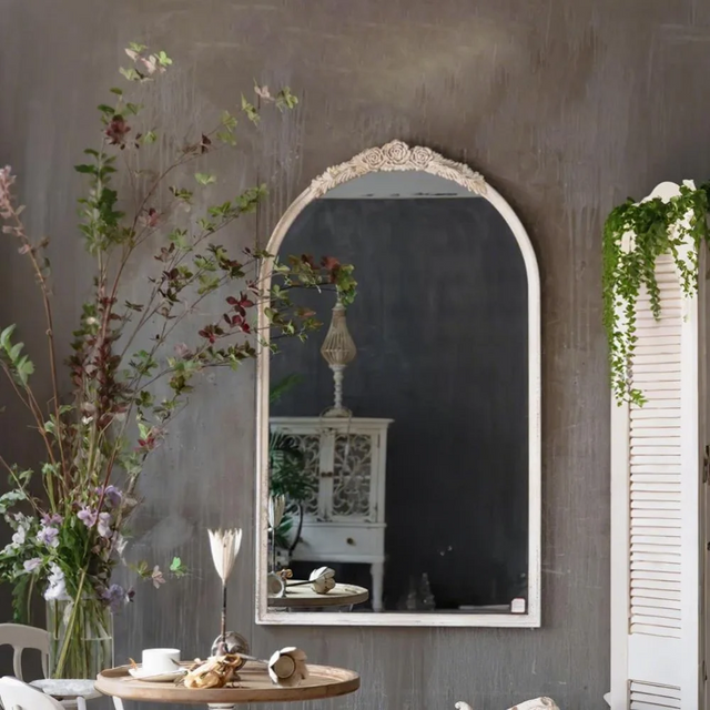 dressing mirror hanging on the wall