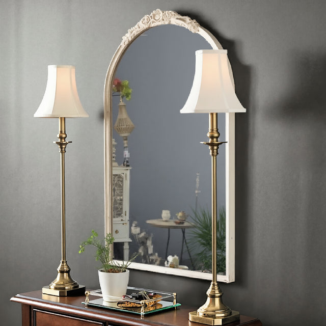 dressing mirror hanging on the wall