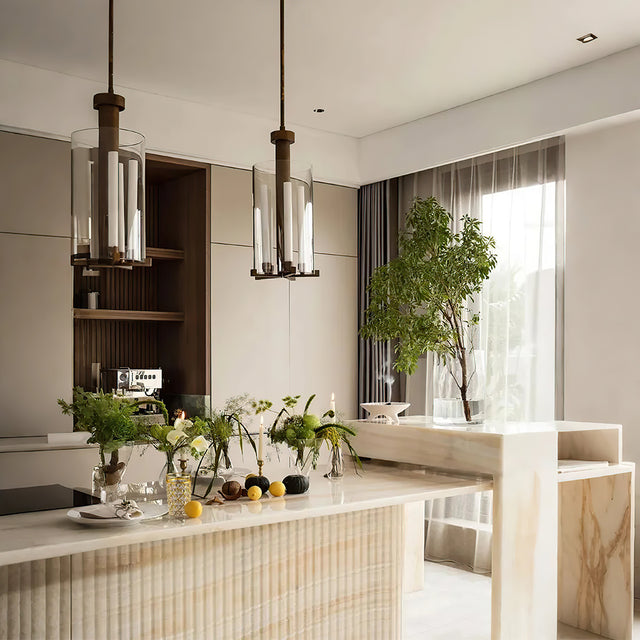 elegant crystal gold rimmed tall glass cups on the table