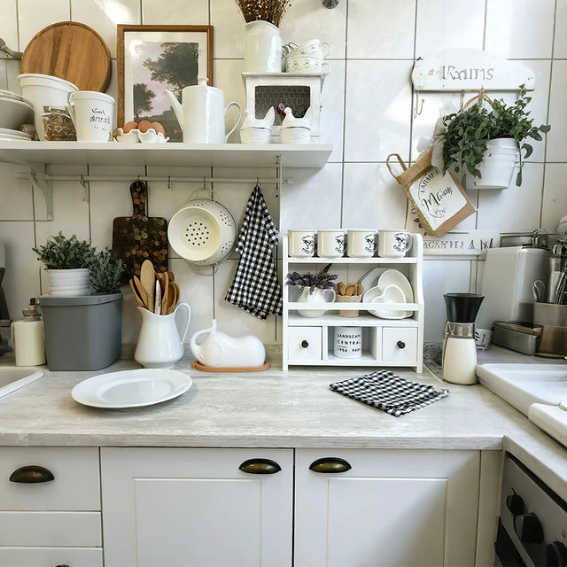 elephant butter dish in kitchen