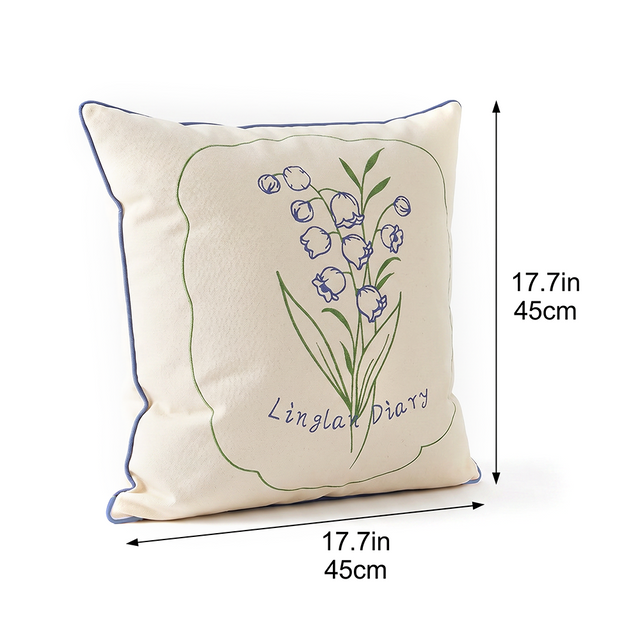 embroidered pillow dimensions size chart