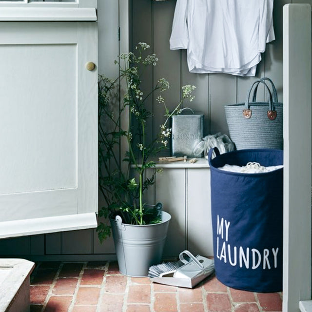 extra large drawstring fabric with waterproof moisture resistant lining laundry basket in bedroom