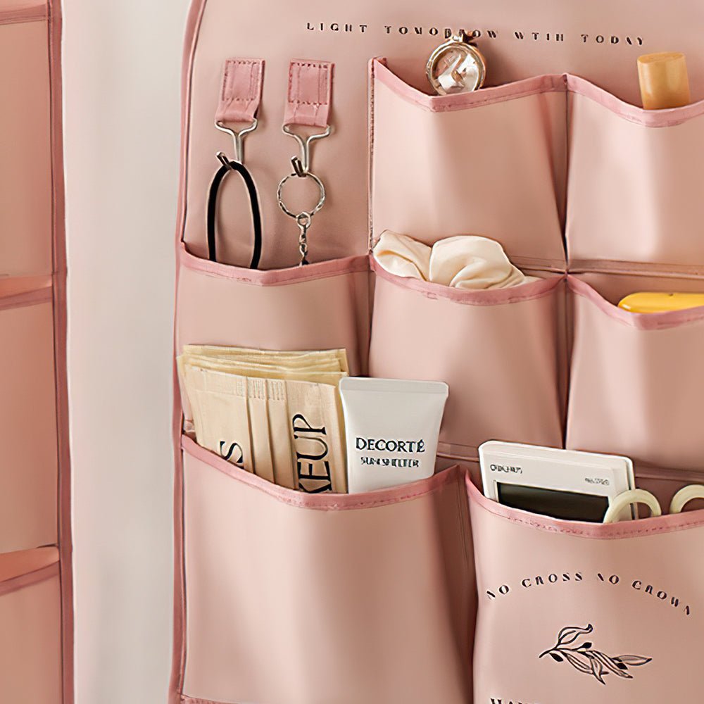 fabric wall-mounted storage bag details