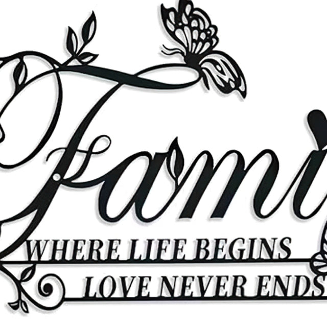 family sign wall art details