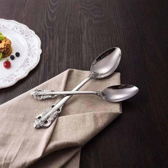 flatware set on the dining table