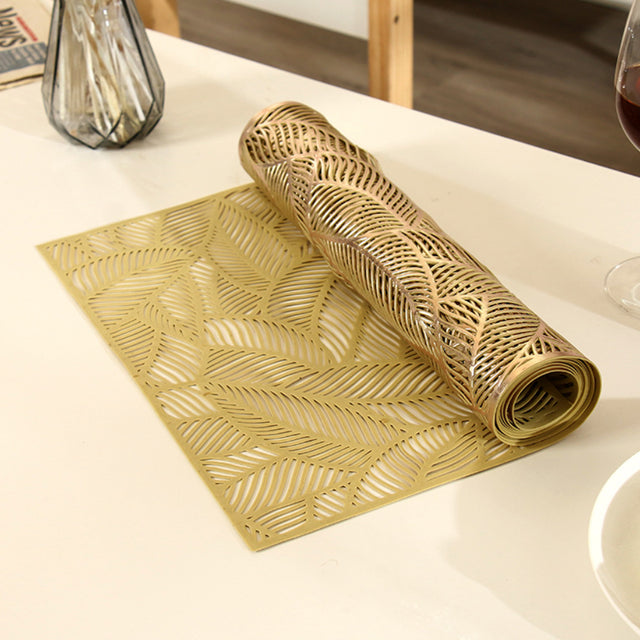 floral lace PVC table runner details