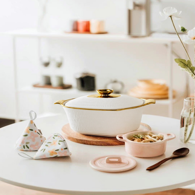 french ceramic white large soup bowl in the kitchen as kitchenware